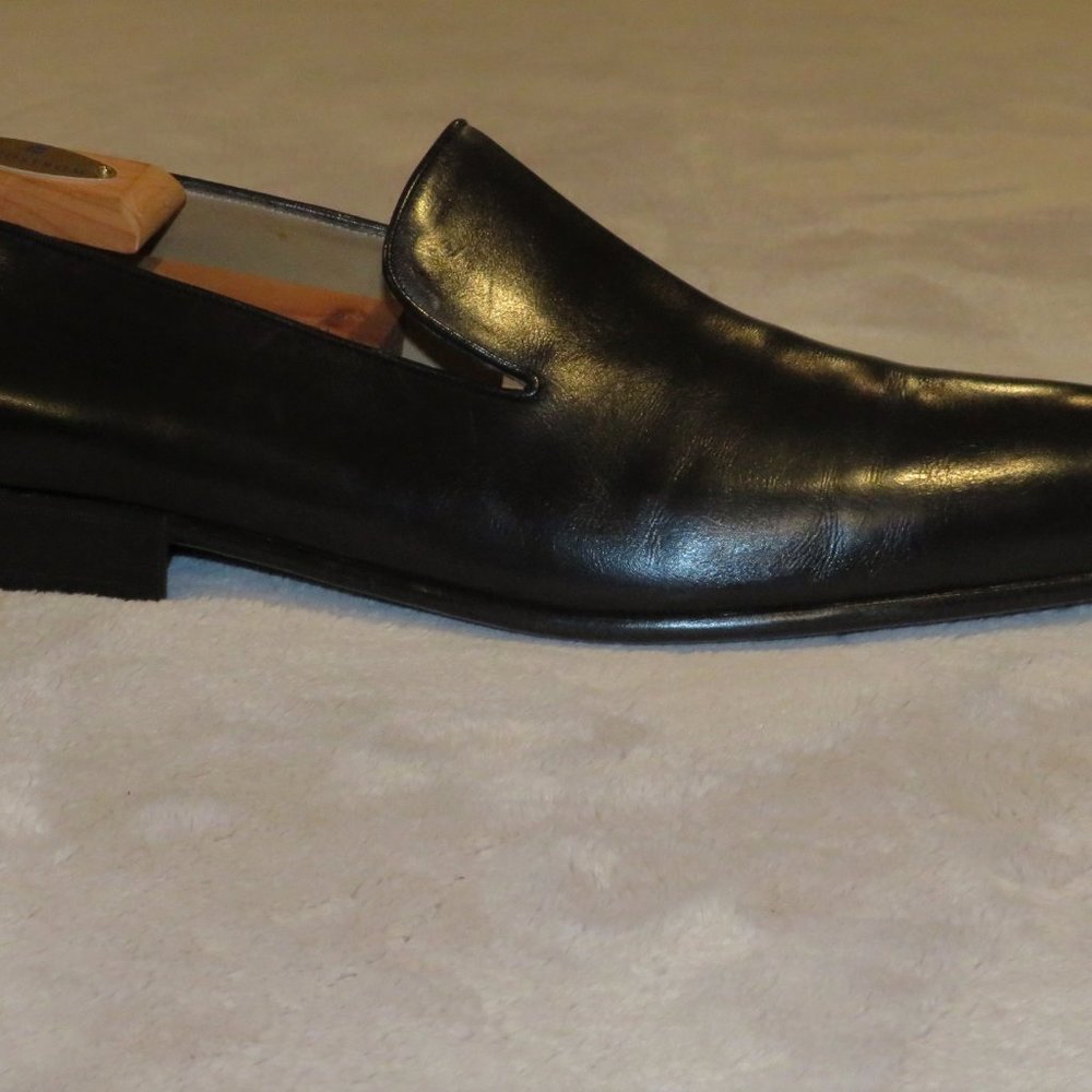 Berluti Atelier Sur Mesure Bespoke Black Leather Venetian Loafers US 11 UK 10 - Picture 2 of 10